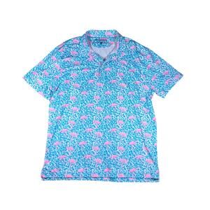 Chubbies Domingo Flamingo Sport Polo - L